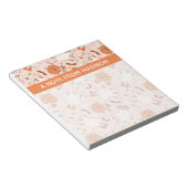 Leuke Retro Ghost & Jack-O-Lantern Patroon Notitieblok (Schuin)