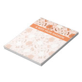 Leuke Retro Ghost & Jack-O-Lantern Patroon Notitieblok (Linkerzijde)