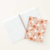 Leuke Retro Ghost & Jack-O-Lantern Patroon Notitieboek (Binnen)