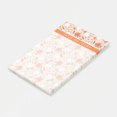 Leuke Retro Ghost & Jack-O-Lantern Patroon Post-it® Notes (Schuin)