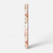 Leuke Retro Ghost & Jack-O-Lantern Patroon Samsung Galaxy Hoesje (Linkerkant)