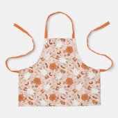 Leuke Retro Ghost & Jack-O-Lantern Patroon Schort (Voorkant)