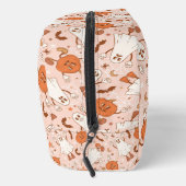 Leuke Retro Ghost & Jack-O-Lantern Patroon Toilettasje (Rechts)