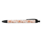 Leuke Retro Ghost & Jack-O-Lantern Patroon Zwarte Inkt Pen (Bovenkant)