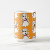 Leuke Retro Ghost Pattern Halloween Cartoon Koffiemok (Center)