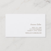 Leuke Retro Gold FAUX Sequin Stripes Modern Visitekaartje (Achterkant)