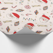 Leuke Retro Groovy Cadeaupapier (Hoek)