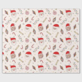 Leuke Retro Groovy Cadeaupapier (Vlak)