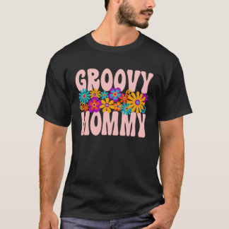Leuke Retro Groovy Mama Bijpassende Familie Moeder T-shirt