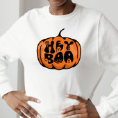 Leuke Retro Halloween Hey Boo Pompoen Ghost Trui