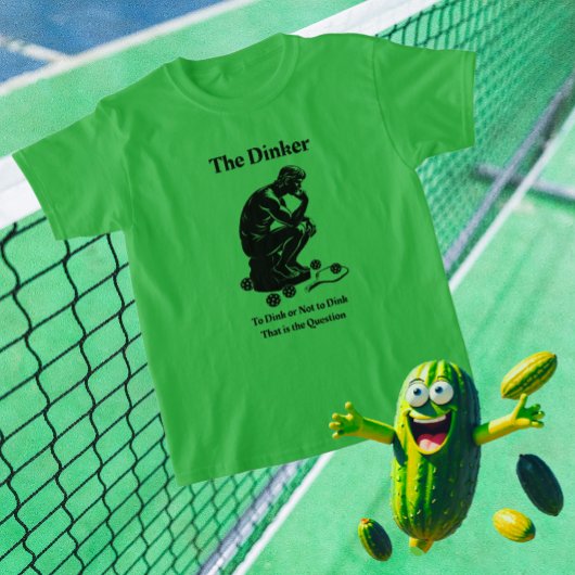 Leuke retro het Dinker Pickleball T-shirt