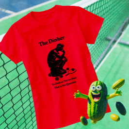 Leuke retro het Dinker Pickleball T-shirt