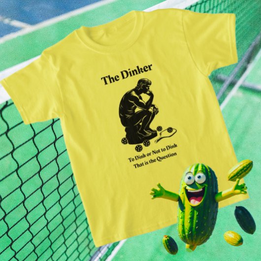 Leuke retro het Dinker Pickleball T-shirt