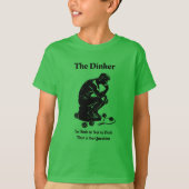Leuke retro het Dinker Pickleball T-shirt (Voorkant)