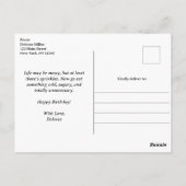 Leuke  Retro Ice Cream Cone, verjaardag Briefkaart (Achterkant)