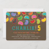 Leuke Retro Jellybeans Pop Foto Kids Verjaardagsfe Kaart (Voorkant)