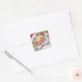 Leuke Retro Kerst Sinterklaas Stickers (Envelop)