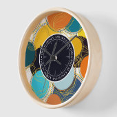 Leuke retro kleurrijke geo Abstracte tijd is geld (Hoek)