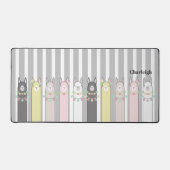 Leuke Retro Kleurrijke Lama's Kinder Bureaumat (Voorkant)