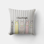 Leuke Retro Kleurrijke Lama's Kinder Kussen (Voorkant)