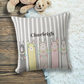 Leuke Retro Kleurrijke Lama's Kinder Kussen
