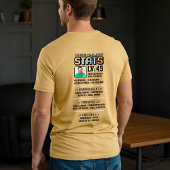 Leuke Retro Level Up Dad Gamer Speler Stats & Foto Tri-Blend Shirt