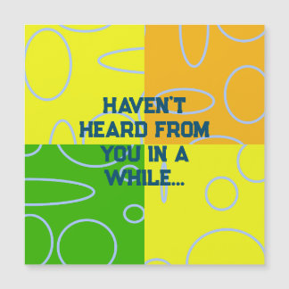 Leuke Retro Loops Geel Groen Sinaasappel Kaart