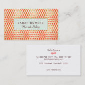 Leuke retro make-up artiest gouden polka dot patro visitekaartje (Voorkant / Achterkant)