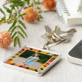 Leuke retro  moderne foto-inspiratie Sleutelhanger (Zijkant)