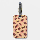 Leuke Retro Napolitaanse Ice Cream Sandwich Bagagelabel (Achterkant verticaal)