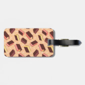 Leuke Retro Napolitaanse Ice Cream Sandwich Bagagelabel (Achterkant horizontaal)