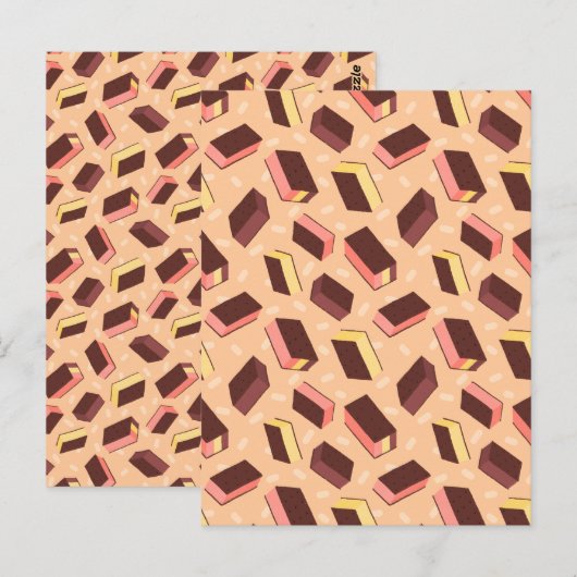 Leuke Retro Napolitaanse Ice Cream Sandwich Briefkaart (Voorkant / Achterkant)