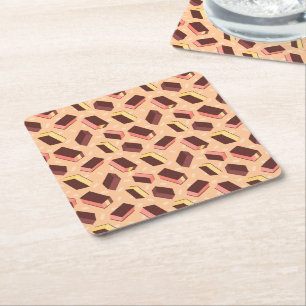Leuke Retro Napolitaanse Ice Cream Sandwich Kartonnen Onderzetters
