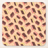 Leuke Retro Napolitaanse Ice Cream Sandwich Kartonnen Onderzetters (Voorkant)