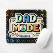 Leuke Retro Pixel Level Up Dad Gamer Player Muismat (Met muis)