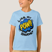 Leuke Retro Pop Art Pickleball Boys T-shirt (Voorkant)