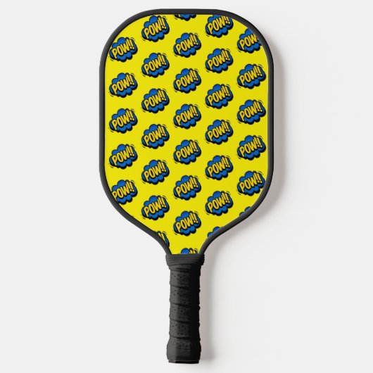 Leuke Retro Pop Art Pickleball Paddle (Achterkant)