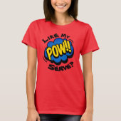 Leuke Retro Pop Art Pickleball Paddle T-shirt (Voorkant)