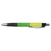 Leuke retro quad cirkels lussen geel groen pen (Bodem)
