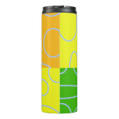 Leuke retro quad cirkels lussen thermische tuimela thermosbeker (Achterkant)