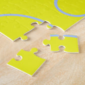 Leuke Retro Quad Geel Groen Sinaasappel Geometrisc Legpuzzel (Zijkant)