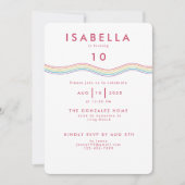 Leuke retro regenboog bloemen verjaardag kaart (Voorkant)