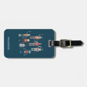 Leuke retro robot jaren 1950 stijl bagagelabel (Voorkant horizontaal)