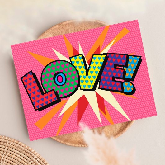 LEUKE Retro strip Pop Art Briefkaart