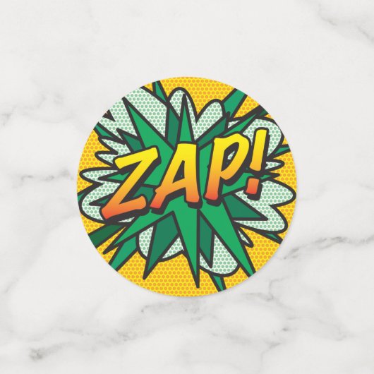 Leuke Retro Strip Pop Art Confetti (Kleine voorkant)