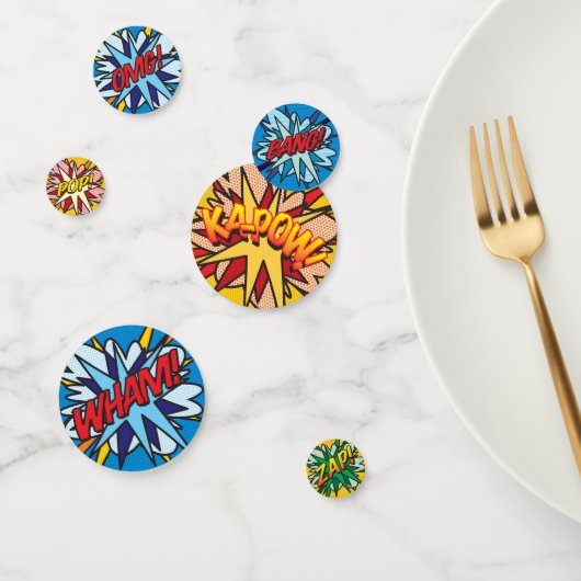 Leuke Retro Strip Pop Art Confetti (Groep)