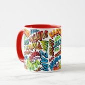 Leuke Retro Strip Pop Art Geluiden Mok (Voorkant links)