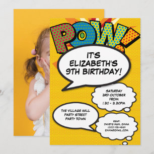 Leuke Retro Stripboek Foto Verjaardagsfeest Kaart