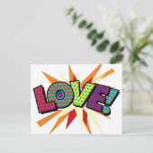 LEUKE Retro Stripboek Pop Art Briefkaart (Staand voorkant)