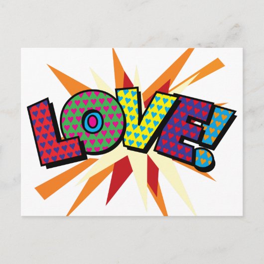 LEUKE Retro Stripboek Pop Art Briefkaart (Voorkant)